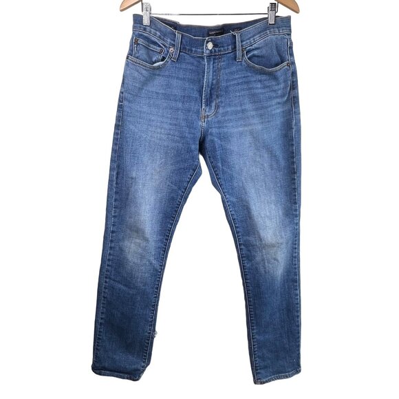 Lucky Brand Denim Jeans Size 32/32 410 Athletic Slim Leg Blue Cotton Medium Wash - Picture 4 of 13